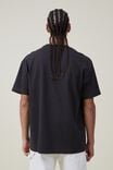 Nba Box Fit T-Shirt, LCN NBA WASHED BLACK/CHICAGO BULLS CREST - alternate image 4
