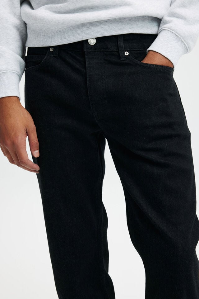 Regular Straight Jean, SELVEDGE RINSE BLACK