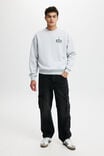 Box Fit Graphic Crew Sweater, GREY MARLE / THE METRO - alternate image 2