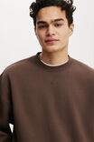 Relaxed Crew Sweater, ESPRESSO - example image 4