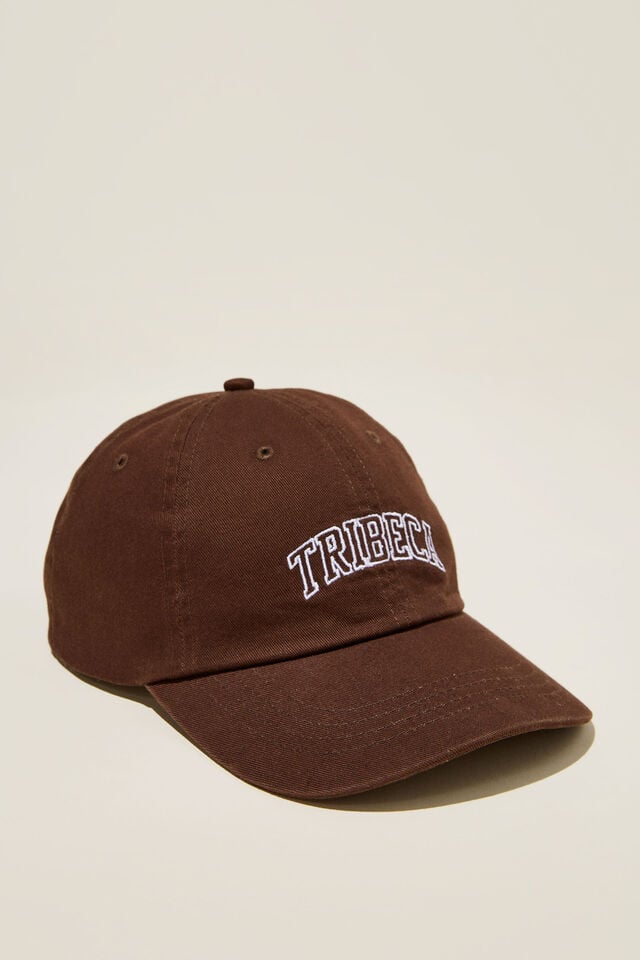 Boné - Vintage Strap Back Hat, WASHED CHOCOLATE/TRIBECA