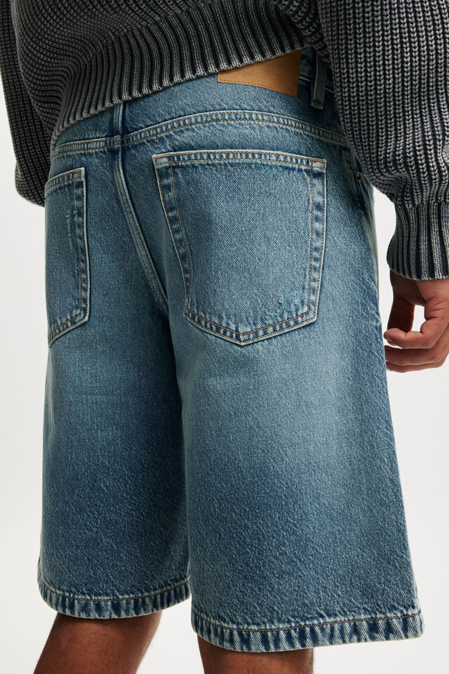 Baggy Denim Short, CALIFORNIAN BLUE