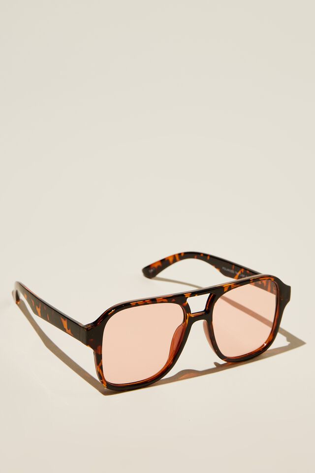 Polarized The Law Sunglasses, TORT / PINK