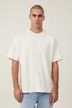 Camiseta - Box Fit College T-Shirt, CREAM PUFF/ TRACK DIV - vista alternativa 1