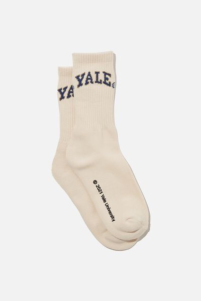 Special Edition Active Sock, LCN YALE/VINTAGE WHITE