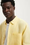 Relaxed Linen Long Sleeve Shirt, BUTTER - example image 4