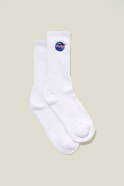Special Edition Sock, LCN NAS WHITE / NASA