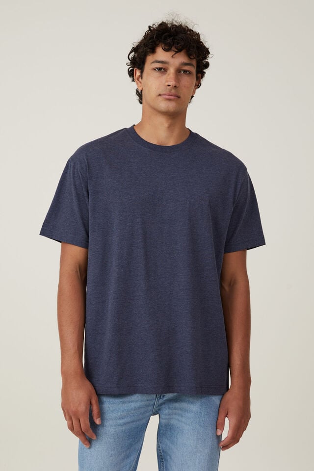 Organic Loose Fit T-Shirt, NAVY MARLE