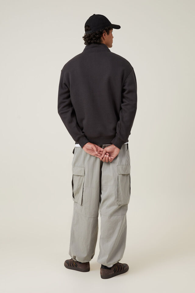 Parachute Super Baggy Pant, WASHED MILITARY KNEE PANEL