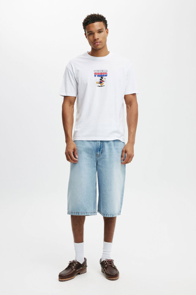 Disney Loose Fit T-Shirt, LCN DIS WHITE / TRACK STAR