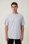 Camiseta Organic Loose Fit T-Shirt, LIGHT GREY MARLE - vista alternativa 1