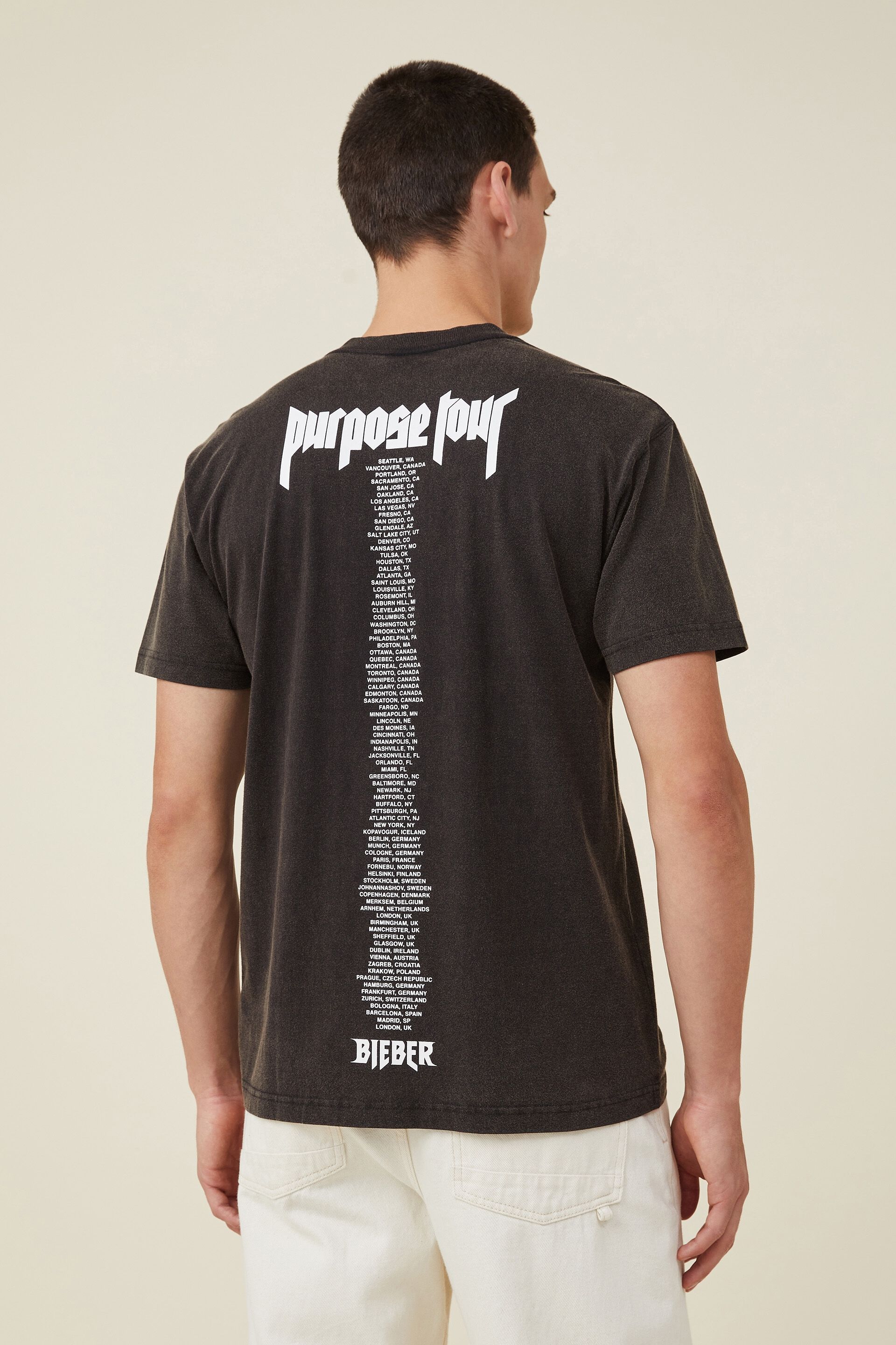 Justin Bieber Purpose Stadium Tour Tシャツ - Tシャツ