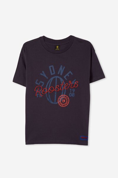 Nrl Womens Embroidered Script Tee, ROOSTERS