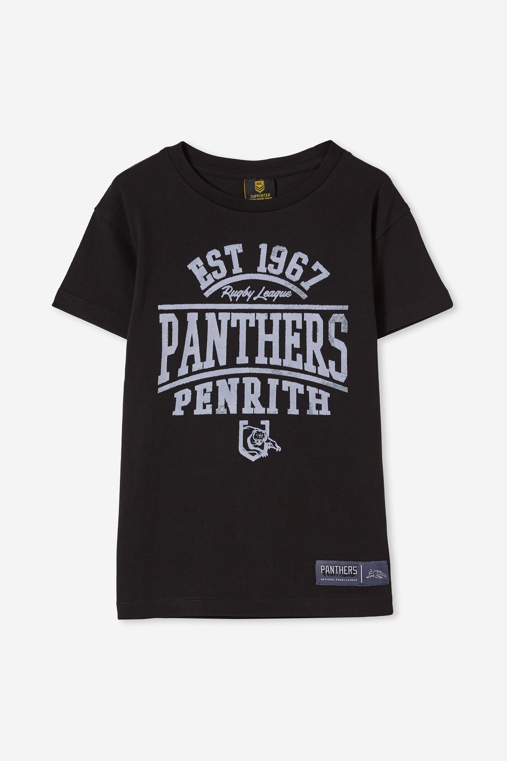 Penrith Panthers NRL 2021 Cotton On Raglan LS Top Kids Sizes 1yrs-10yrs! 