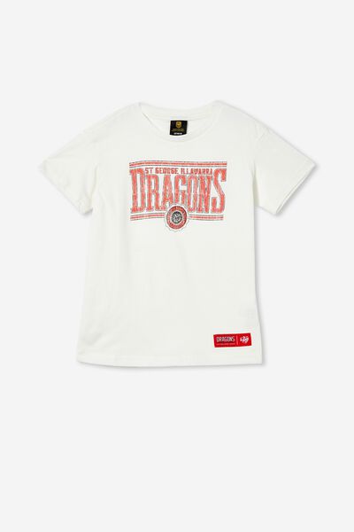 Nrl Kids Retro T-Shirt, DRAGONS