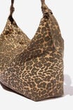 Alex Knotted Slouchy Tote, LEOPARD CANVAS - alternate image 2