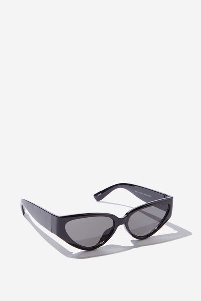 Molly Cateye Sunglasses, BLACK
