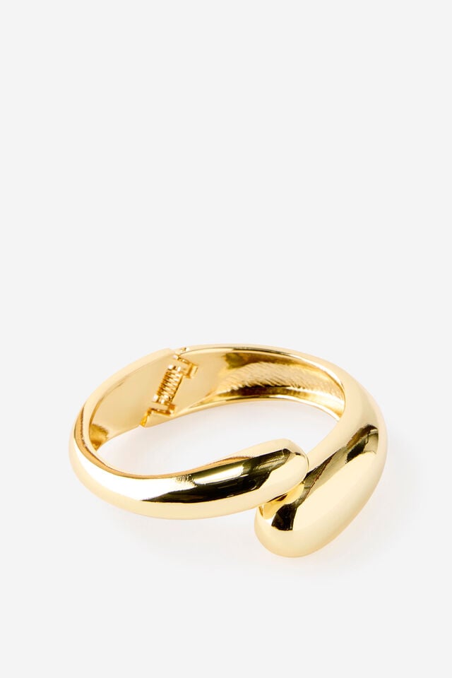 Single Bracelet, UP GOLD TAPERED MOLTEN HINGE