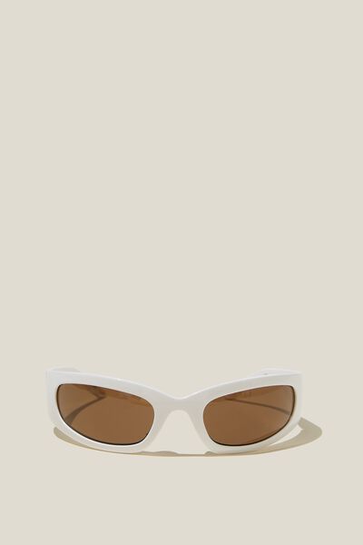 Kenny Slim Racer Sunglasses, IVORY