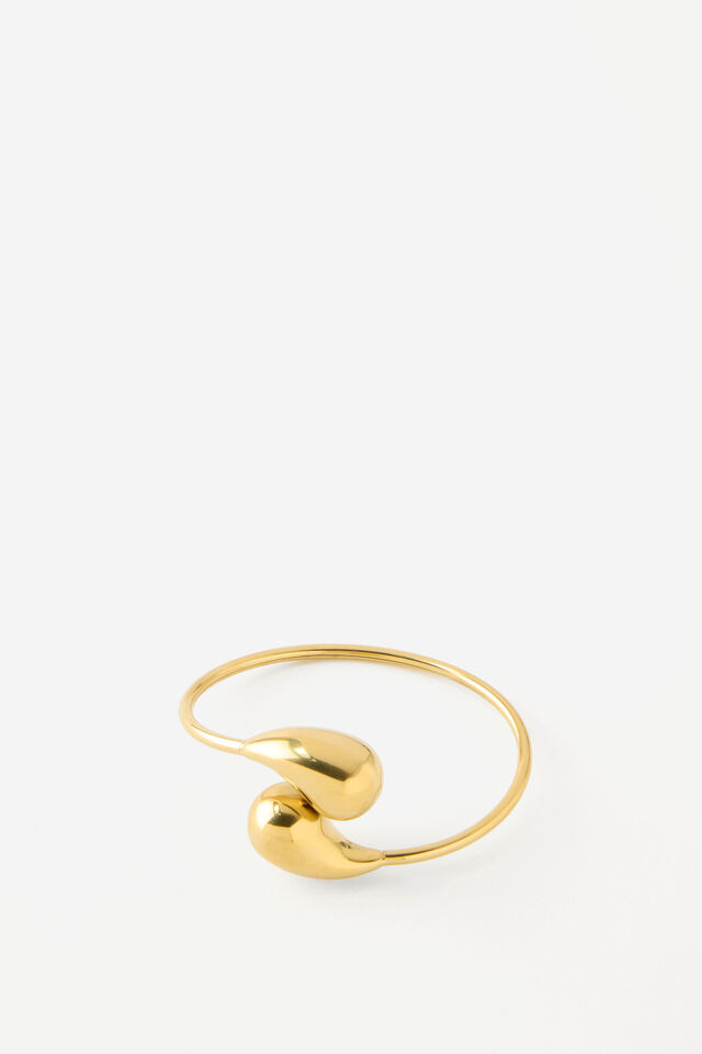 Rubi X Luyanda Zwane, WATERPROOF BANGLE GOLD TEAR DROP WRAP