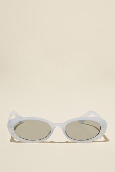 Ophelia Oval Sunglasses, SEASIDE BLUE