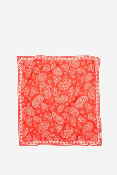 Bandana Scarf, PHOEBE PAISLEY RED