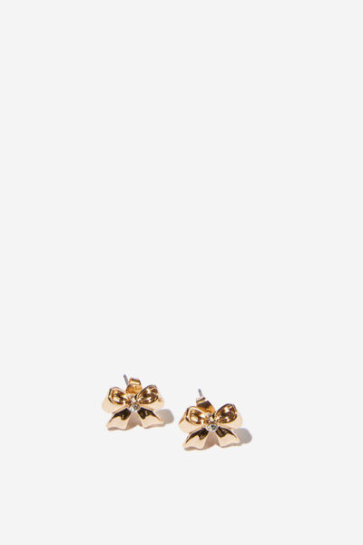 Small Charm Earring, UP BOW STUD