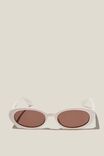 Ophelia Oval Sunglasses, IVORY - alternate image 1