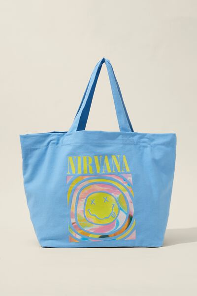 Everyday Canvas Tote, LCN MT NIRVANA/NEVERMIND SMILEY