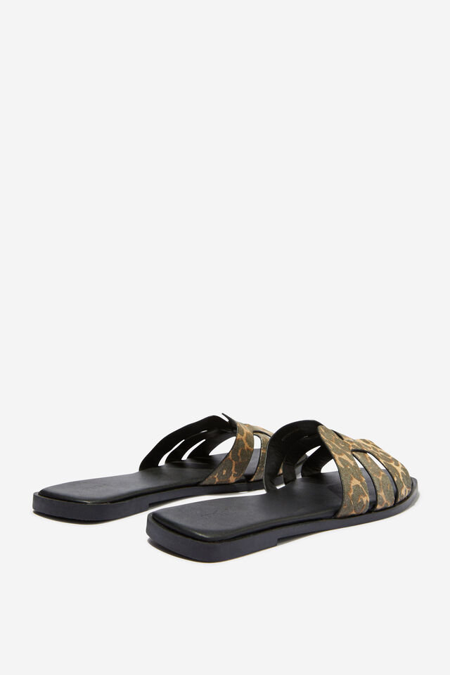 Sierra Woven Slide, WASHED LEOPARD