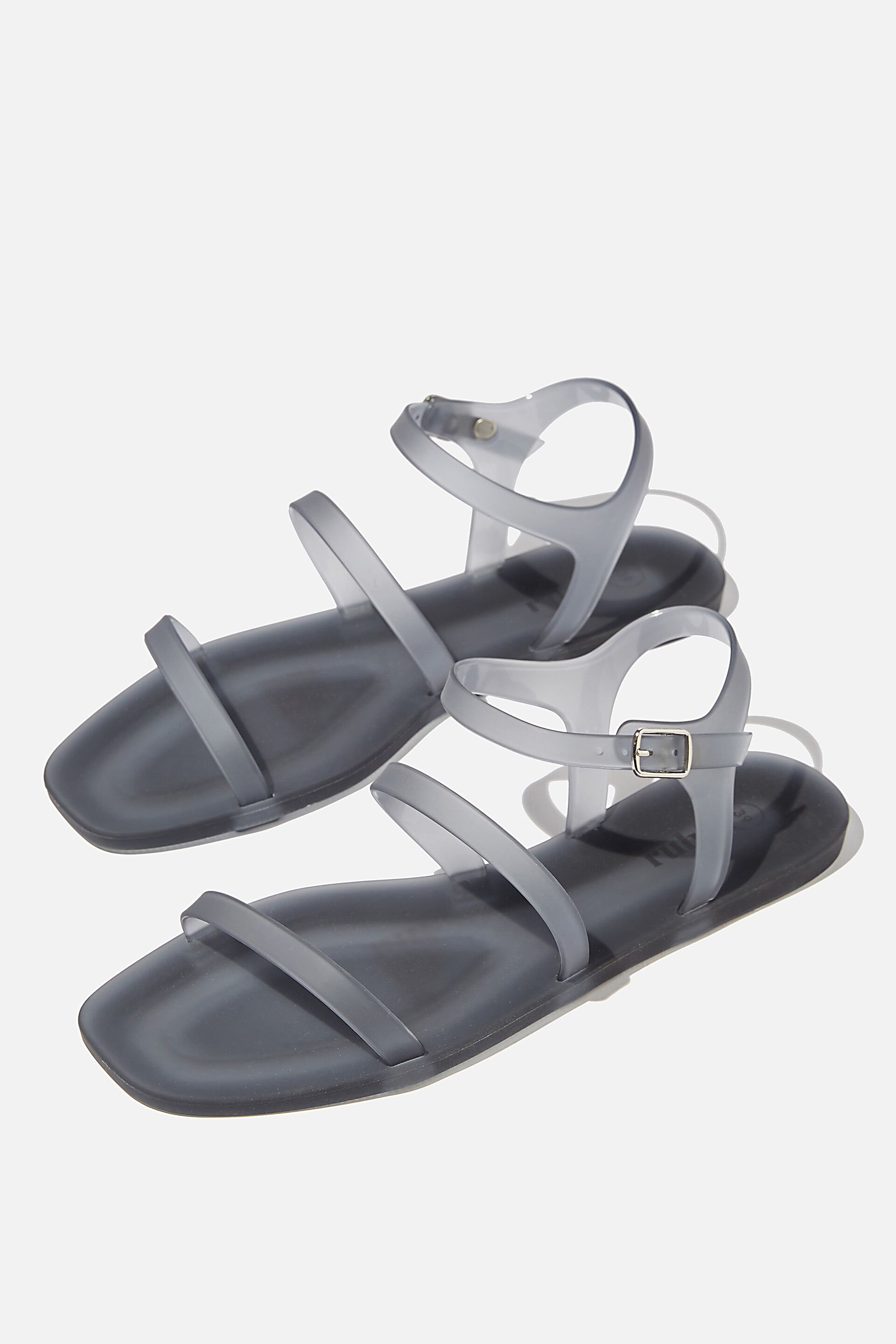 double strap jelly sandals