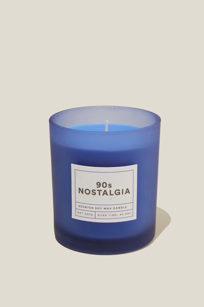 Escape Scented Candle, 90S NOSTALGIA/DENIM BLUE