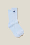 Club House Crew Sock, SIMPLICITE/WASHED BLUE - alternate image 1