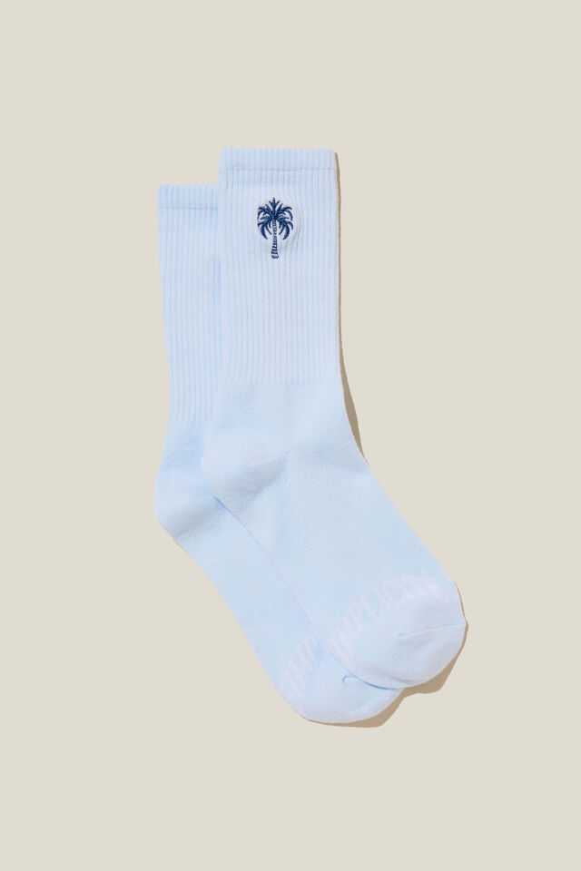 Club House Crew Sock, SIMPLICITE/WASHED BLUE