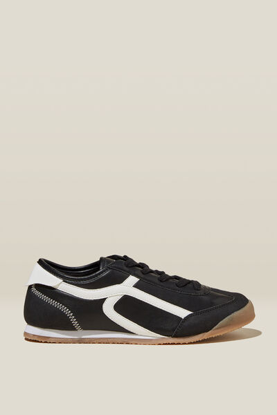 Bri Retro Sneaker, BLACK/WHITE