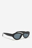 Eliza Subtle Cat Eye Sunglasses, BLACK - alternate image 3