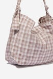 Alex Knotted Slouchy Tote, ASTRID CHECK CANVAS - alternate image 2