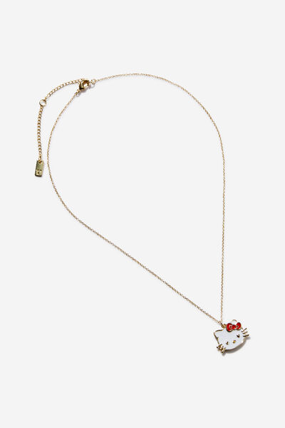 Pendant Necklace, LCN GOLD PLATED HELLO KITTY FACE