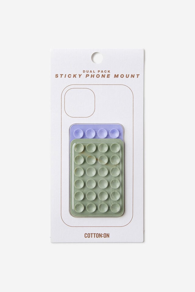 Sticky Phone Mount Duo, SAGE/LILAC