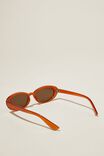 Ophelia Oval Sunglasses, AMBER - alternate image 4