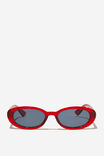 Ophelia Oval Sunglasses, SCARLET RED - alternate image 1