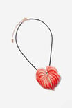 Cord Pendant Necklace, UP RED ANTHURIUM - alternate image 1