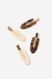 Select Colour: TORTOISE SHELL/BEIGE CLIP