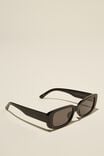 Óculos de Sol - Abby Rectangle Sunglasses, BLACK - vista alternativa 2