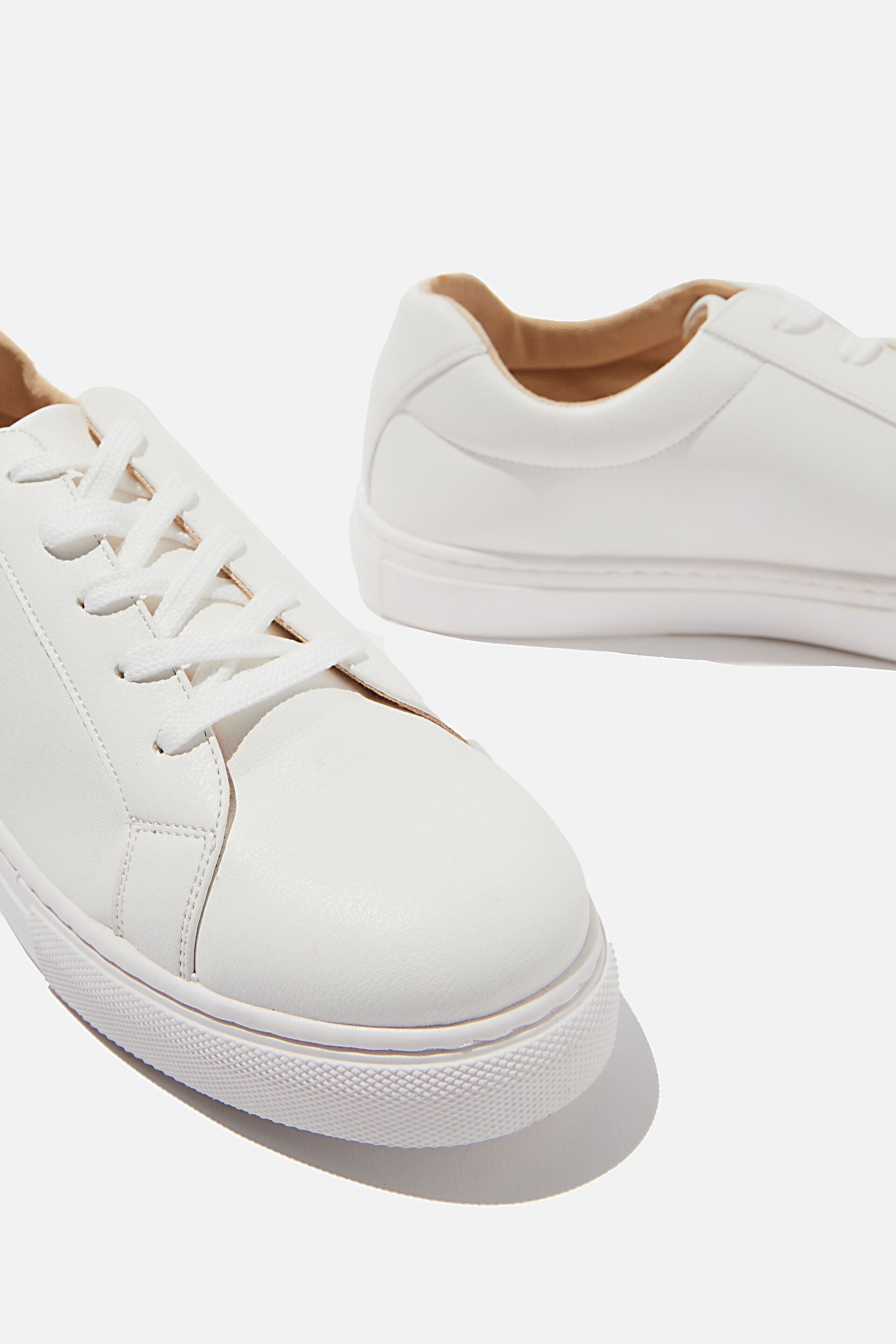 low rise white sneakers