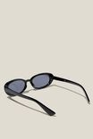 Ophelia Oval Sunglasses, BLACK - alternate image 4