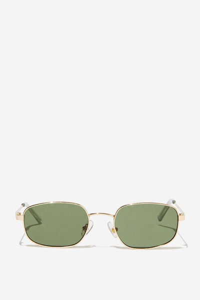 Óculos de Sol - Taylor Metal Sunglasses, GOLD/DARK GREEN