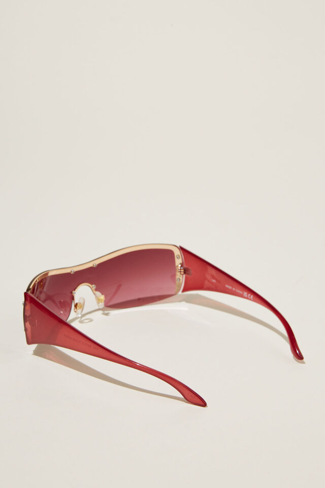 Simi Shield Sunglasses, BERRY GRADIENT