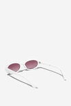 Ophelia Oval Sunglasses, ECRU - alternate image 3