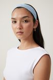 2Pk Soft Headband, WHITE & BLUE LACE - alternate image 2